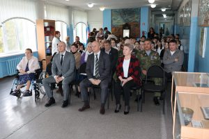 Астраханские патриоты на открытие Парты Героя в СОШ № 54